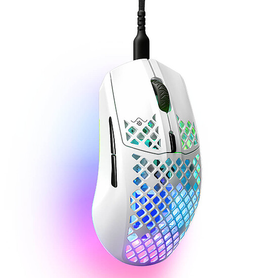 Souris PC SteelSeries Aerox 3 2022 - Snow - Autre vue