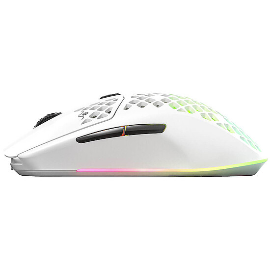 Souris PC SteelSeries Aerox 3 Wireless 2022 - Snow - Autre vue
