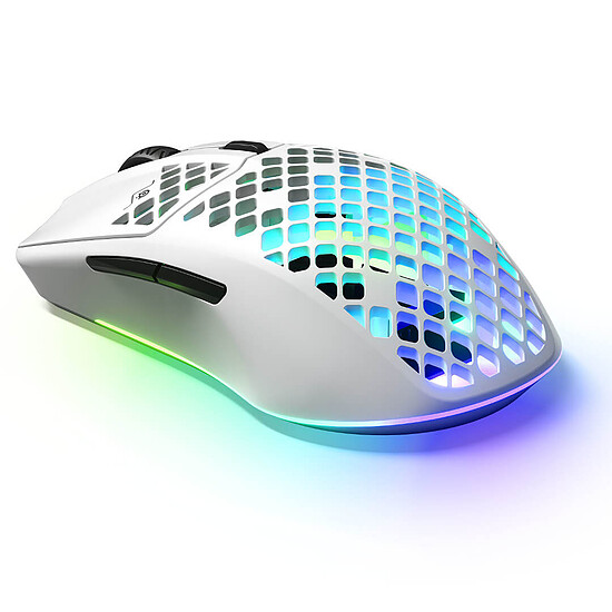 Souris PC SteelSeries Aerox 3 Wireless 2022 - Snow - Autre vue