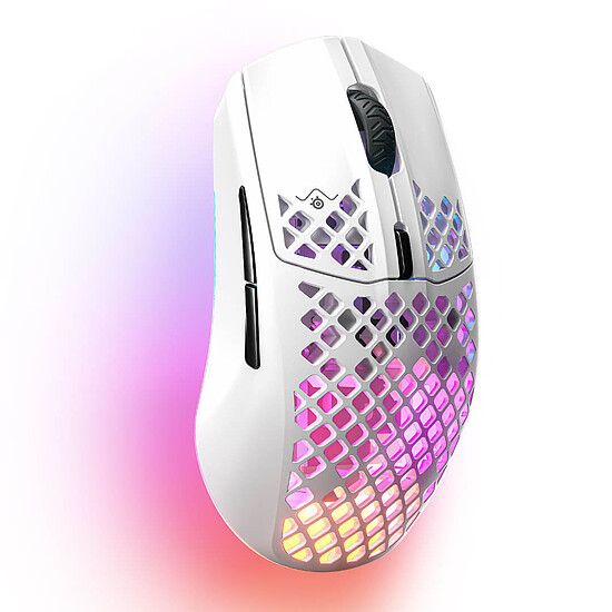 Souris PC SteelSeries Aerox 3 Wireless 2022 - Snow - Autre vue