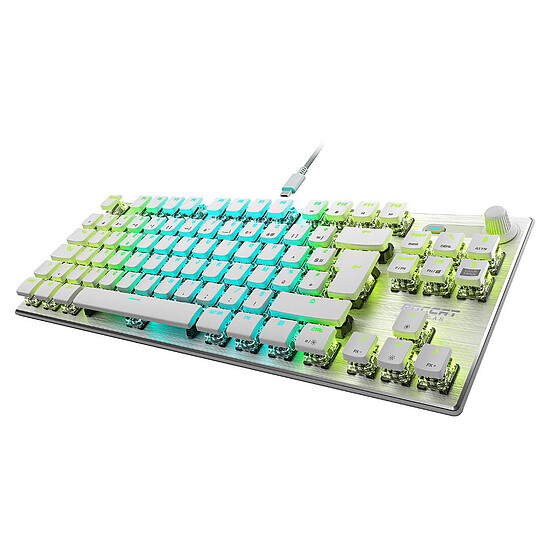 Clavier PC Roccat Vulcan TKL Pro - Roccat Titan Linear Optical - Blanc - Autre vue