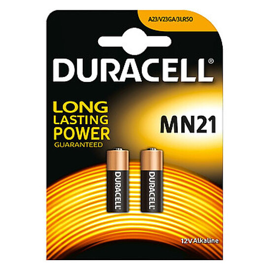 Pile et chargeur Duracell MN21 12V (par 2)