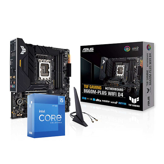 Kit upgrade PC Intel Core i5 12600K - Asus TUF B660M-PLUS WIFI D4