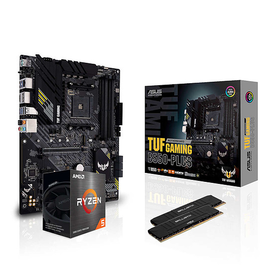 Kit upgrade PC AMD Ryzen 5 5600X - Asus B550 - RAM 16 Go 3200 MHz
