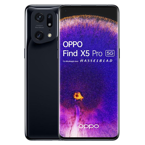 Smartphone et téléphone mobile Oppo Find X5 Pro 5G Noir - 256 Go - 12 Go