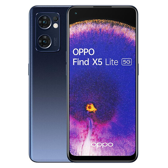 Smartphone et téléphone mobile Oppo Find X5 Lite 5G Noir - 256 Go - 8 Go