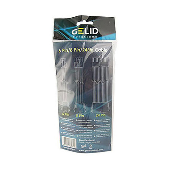 Câble d'alimentation Gelid Câble Tressé PCIe 8 broches - 30 cm - Autre vue