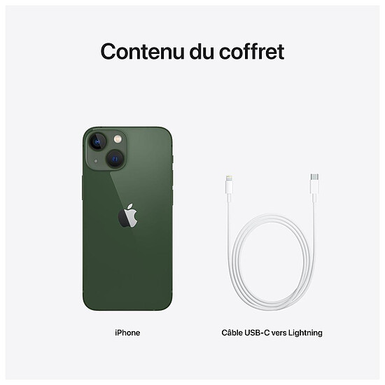 Smartphone reconditionné Apple iPhone 13 mini (Vert) - 128 Go · Reconditionné - Autre vue