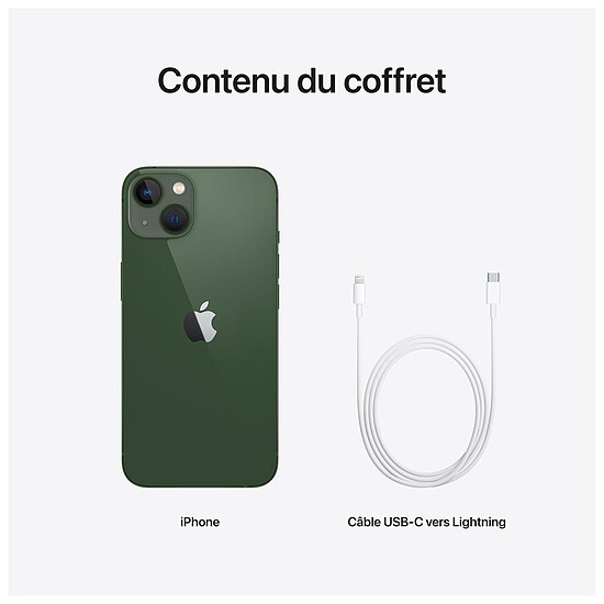 Smartphone reconditionné Apple iPhone 13 (Vert) - 128 Go · Reconditionné - Autre vue