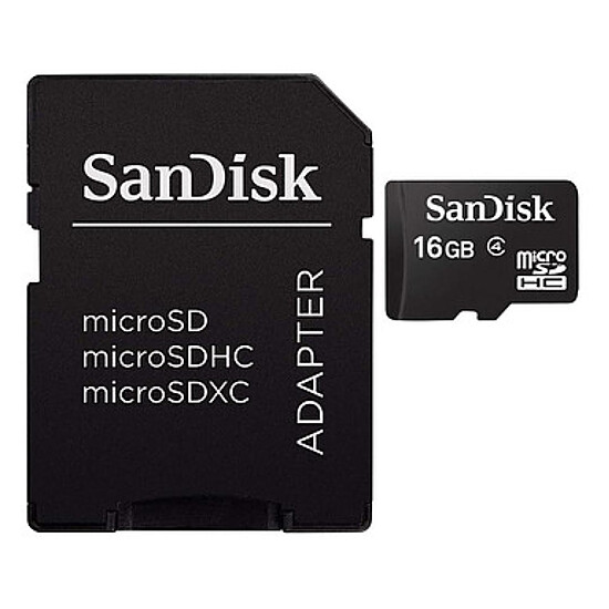 Carte mémoire SanDisk Carte mémoire microSDHC 16 Go