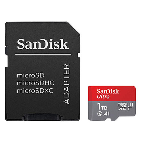 Carte mémoire SanDisk Ultra microSD UHS-I U1 1 To + Adaptateur SD