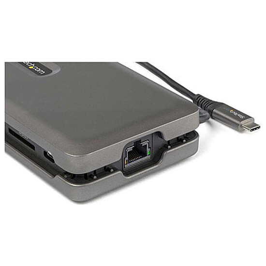 Station d'accueil PC portable StarTech.com Adaptateur multiport USB-C vers HDMI 4K 60 Hz, Hub USB 2 ports, SD/microSD et Power Delivery 100W - Autre vue