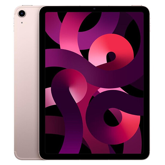 Tablette Apple iPad Air 2022 10,9 pouces Wi-Fi + Cellular - 256 Go - Rose (5 ème génération)