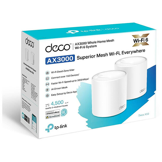 Point d'accès Wi-Fi TP-Link DECO X50 - Pack de 2 - Autre vue