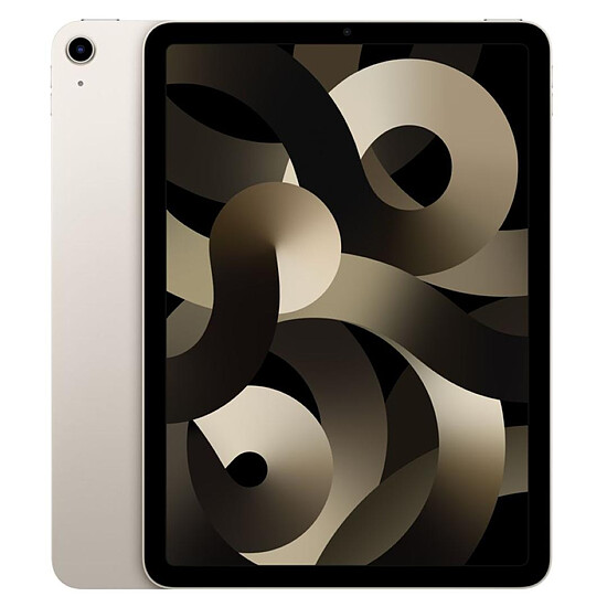 Tablette Apple iPad Air 2022 10,9 pouces Wi-Fi - 256 Go - Lumière stellaire (5 ème génération)
