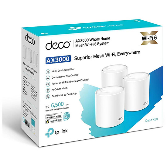 Point d'accès Wi-Fi TP-Link DECO X50 - Pack de 3 - Autre vue