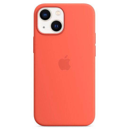 Coque et housse Apple Coque en silicone avec MagSafe pour iPhone 13 Mini - Nectarine