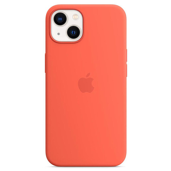Coque et housse Apple Coque en silicone avec MagSafe pour iPhone 13 - Nectarine