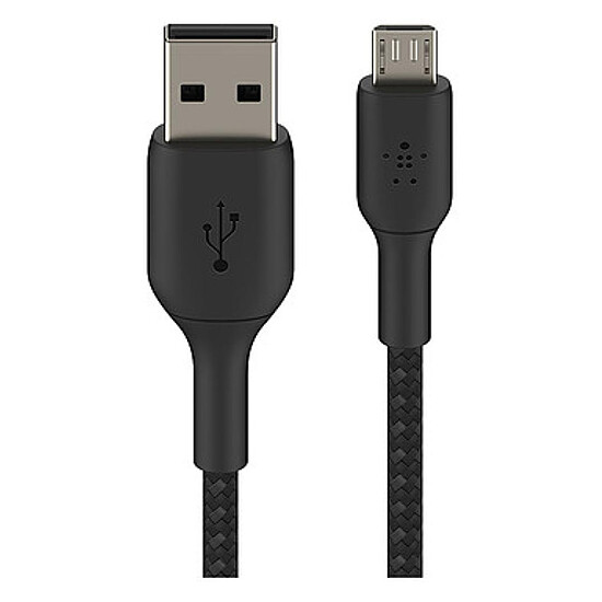 Adaptateurs et câbles Belkin Câble USB-A vers micro-USB tressé (Noir) - 1 m