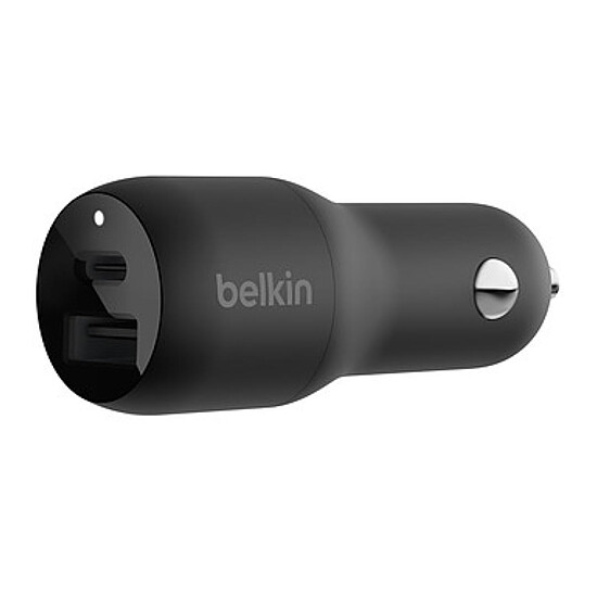 Chargeur Belkin Boost Charge Chargeur de voiture 2 ports USB-C PD (25W) + USB-A (12W)