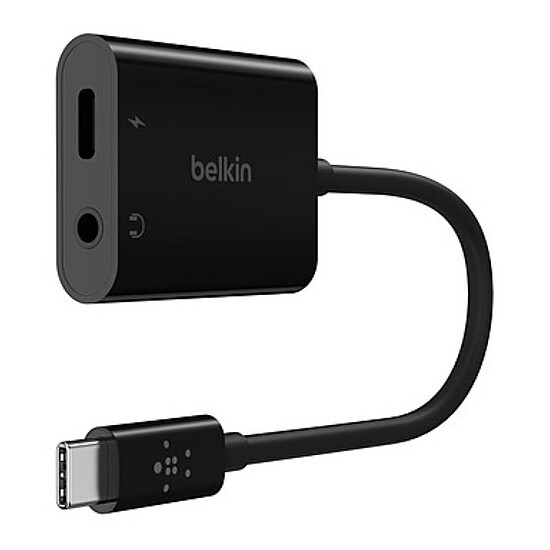 Adaptateurs et câbles Belkin Adaptateur USB-C vers Jack et USB-C pour charge - Autre vue