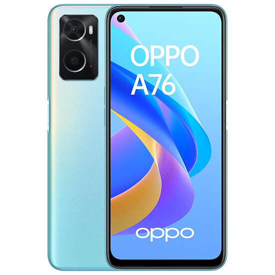 Smartphone et téléphone mobile OPPO A76 4G (Bleu Etoilé) - 128 Go - 4 Go