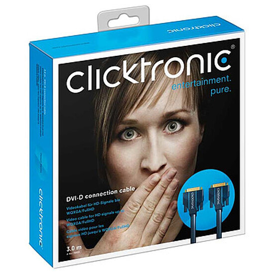 Câble DVI Clicktronic Câble DVI-D - 7.5 m - Autre vue