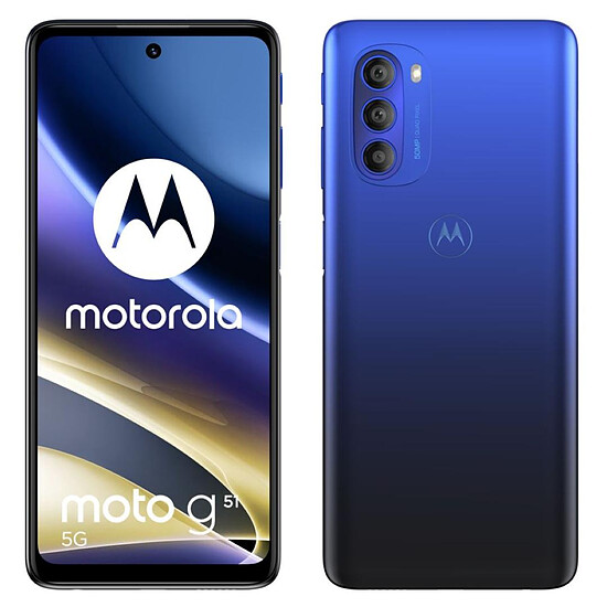 Smartphone et téléphone mobile Motorola Moto G51 5G Bleu