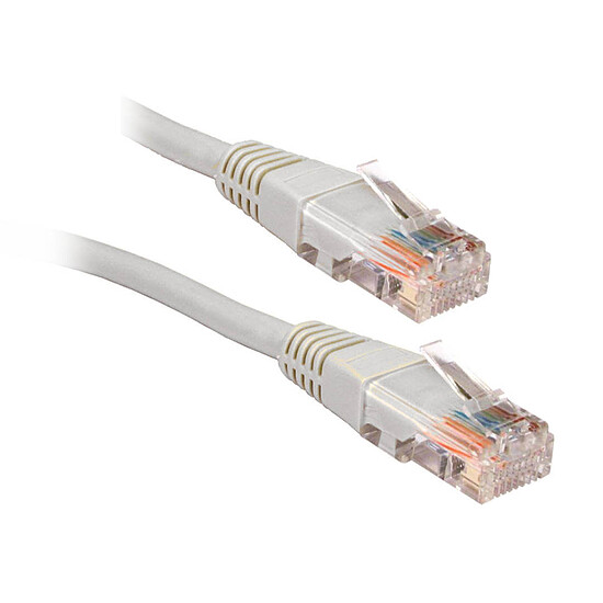 Câble RJ45 Cable RJ45 Cat 6 S/FTP 0,5 m - (blanc)