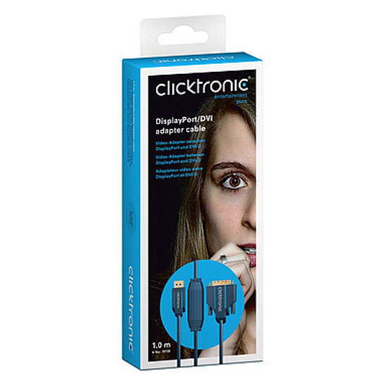 Adaptateur DisplayPort Clicktronic câble DisplayPort / DVI-D - 3 m - Autre vue