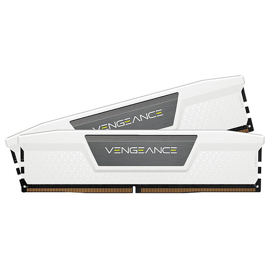 Mémoire Corsair Vengeance White - 2 x 32 Go (64 Go) - DDR5 5200 MHz - CL40
