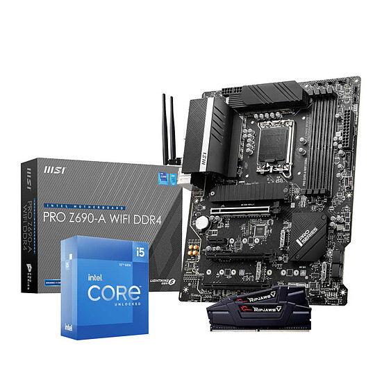 Kit upgrade PC Intel Core i5 12600K - MSI Z690 D4 - RAM 16 Go DDR4