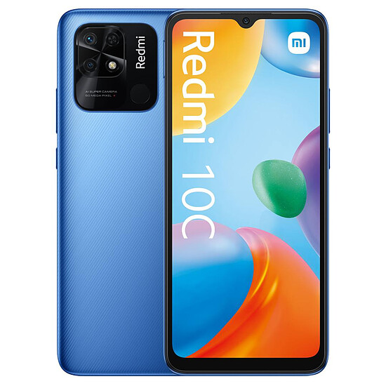 Smartphone Xiaomi Redmi 10C (Bleu) - 128 Go