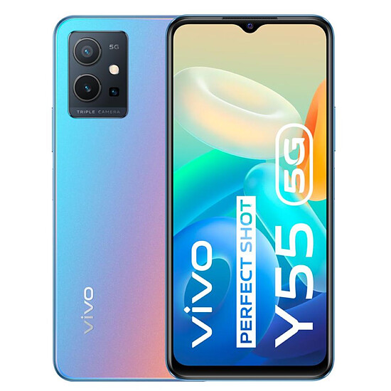 Smartphone et téléphone mobile Vivo Y55 5G (Bleu) - 128 Go