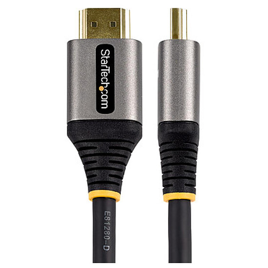 Câble HDMI StarTech.com Câble HDMI 2.0 haut débit certifié 18Gbps 4K 60Hz - 1 m - Autre vue