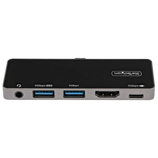Adaptateur USB StarTech.com Adaptateur multiport USB-C vers HDMI 4K 60 Hz, Hub 3 ports USB 3.0, Audio et Power Delivery 100W - Autre vue