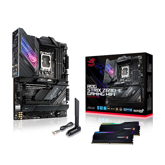 Kit upgrade PC Asus ROG STRIX Z690-E - RAM G.Skill 32 Go DDR5 Noir