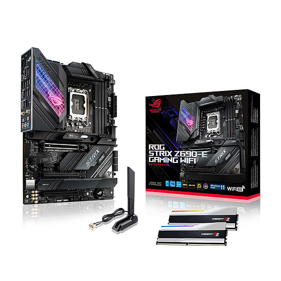 Kit upgrade PC Asus ROG STRIX Z690-E - RAM G.Skill 32 Go DDR5 Argent