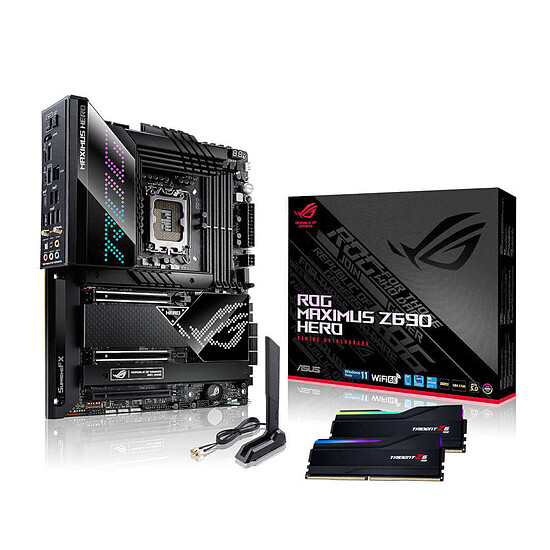 Kit upgrade PC Asus ROG MAXIMUS Z690 HERO  - RAM G.Skill 32 Go DDR5 Noir