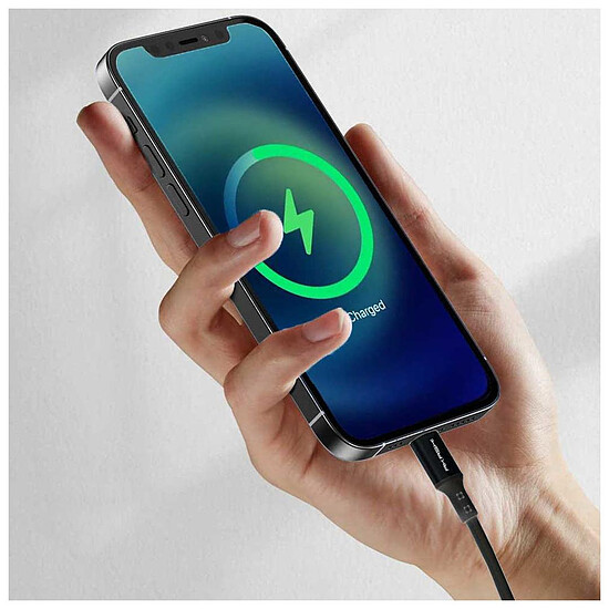 Adaptateurs et câbles Akashi Câble renforcé USB-C vers Lightning - 1.5 m - Autre vue