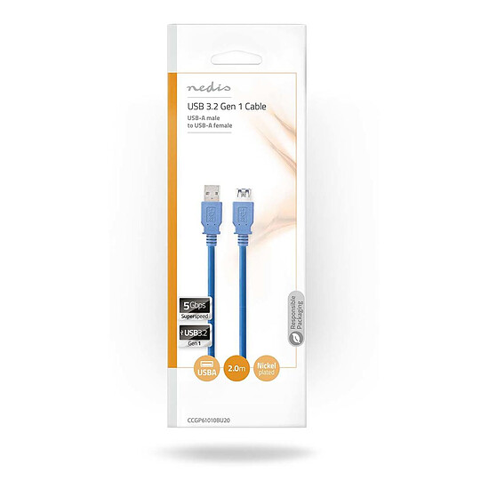 Câble USB Nedis Rallonge USB 3.0 - 2 m - Autre vue
