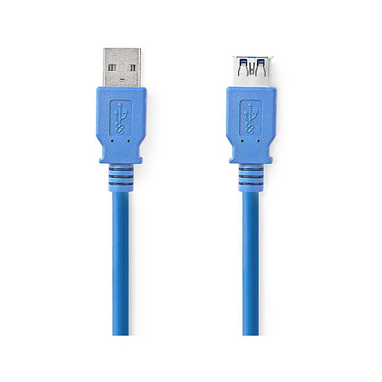 Câble USB Nedis Rallonge USB 3.0 - 1 m