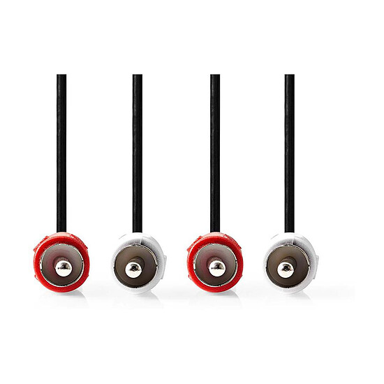 Câble RCA Nedis Câble Audio Stéréo 2x RCA Mâles - 2x RCA Mâles - 2 m - Autre vue