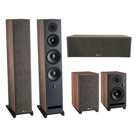 Enceintes HiFi / Home-Cinéma Davis Acoustics Krypton 9 HCM 5.0 Noyer