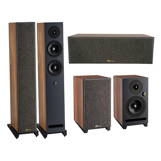 Enceintes HiFi / Home-Cinéma Davis Acoustics Krypton 6 HCM 5.0 Noyer