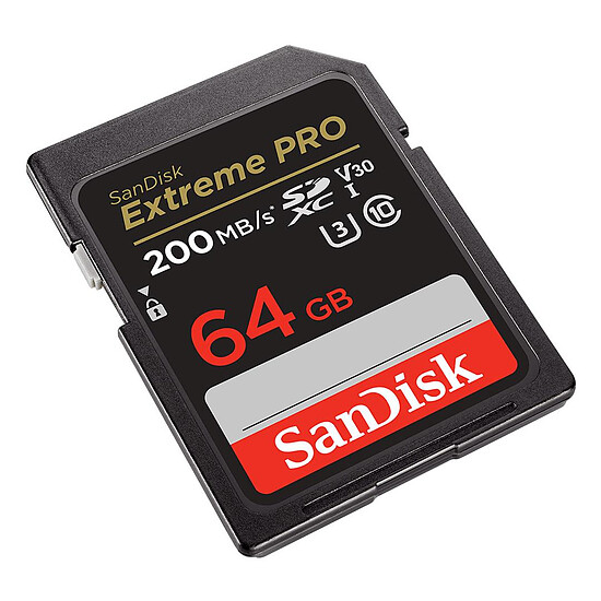 Carte SD SanDisk Extreme Pro SDHC UHS-I  64 Go    (SDSDXXU-064G-GN4IN) - Autre vue