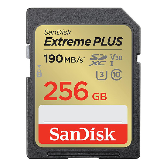 Carte mémoire SanDisk Extreme PLUS SDXC UHS-I   256 Go