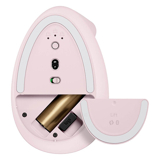 Souris PC Logitech Lift - Rose - Autre vue