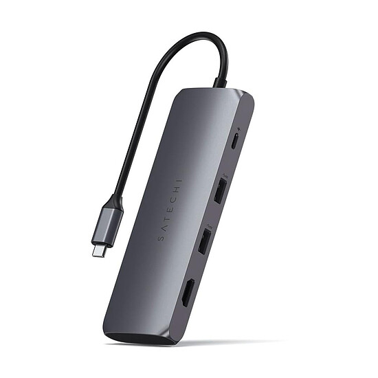 Adaptateur USB SATECHI Adaptateur USB-C Hybrid multiport - Gris - Autre vue