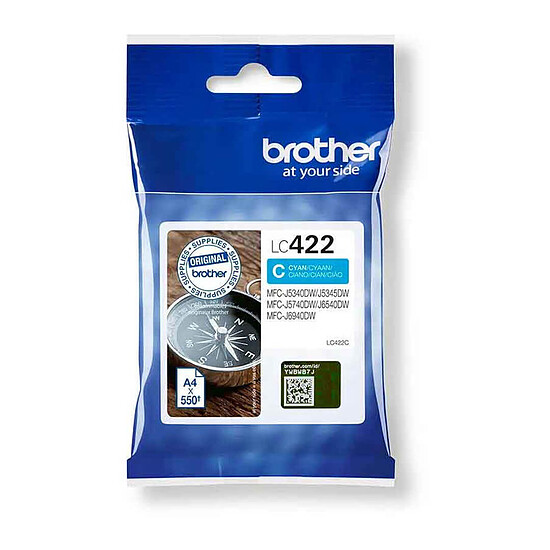 Cartouche d'encre Brother LC422C Cyan - Autre vue